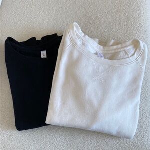 Women’s Black and White Sweater Set